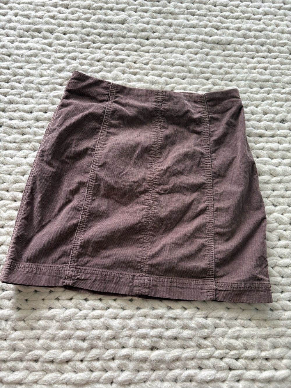Free People Mauve-Brown Mini Skirt